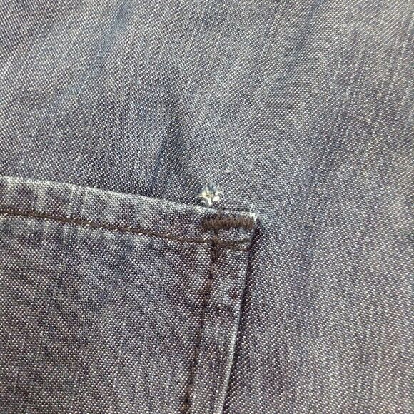 True Religion Sleeveless Denim Utility Jumpsuit Romper Size X-Small - Picture 6 of 8